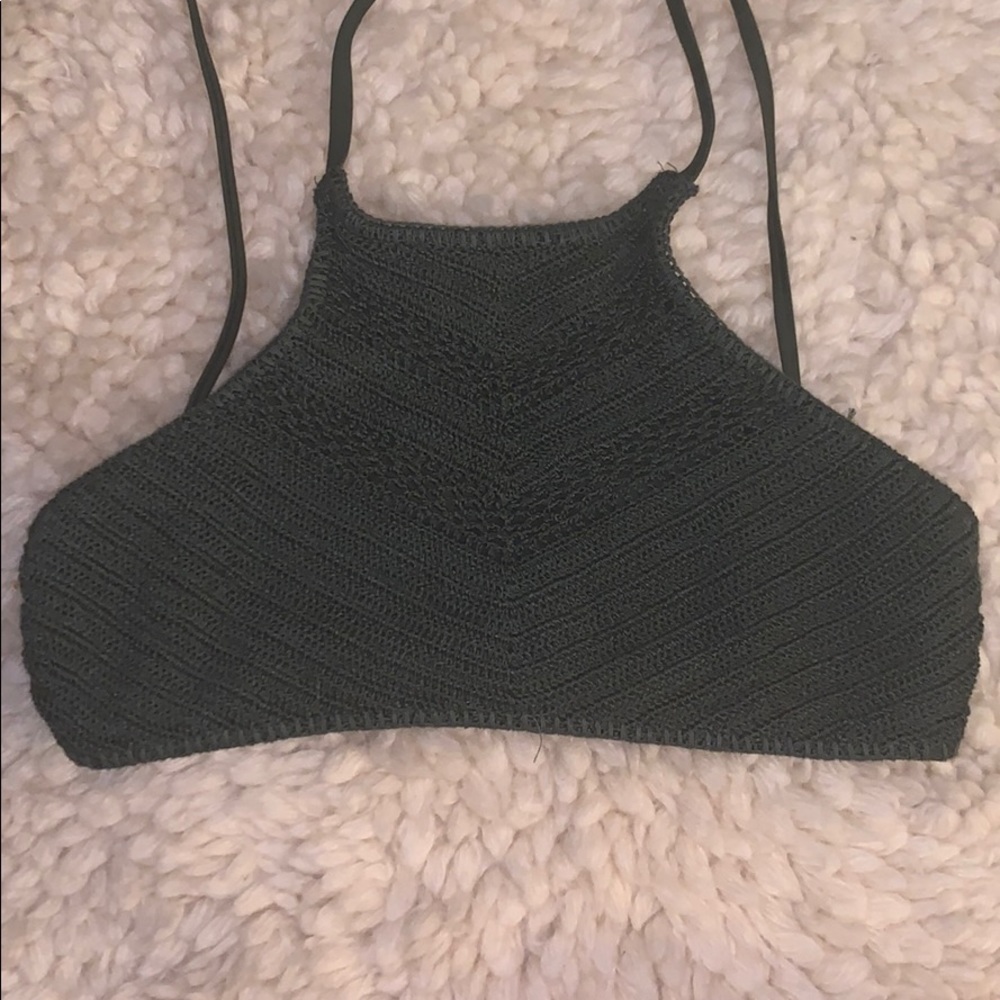 dark green halter top bikini!